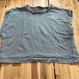 ZARA Washed Gray Muscle Tank Top – Size M